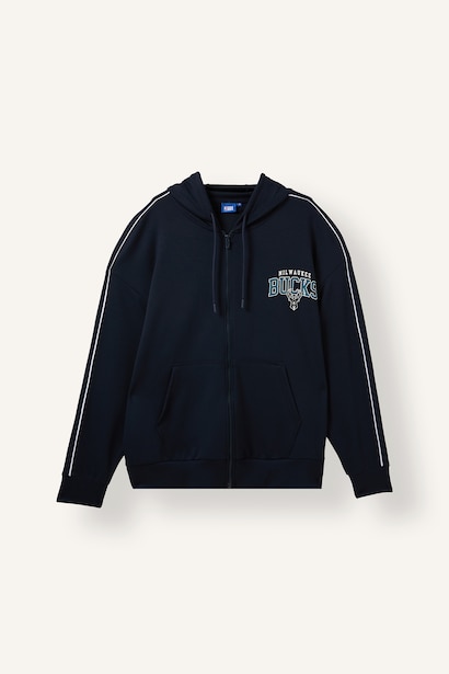 NBA Oversıze Kapüşonlu Sweatshirt Hırka