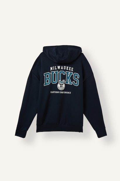 NBA Oversıze Kapüşonlu Sweatshirt Hırka