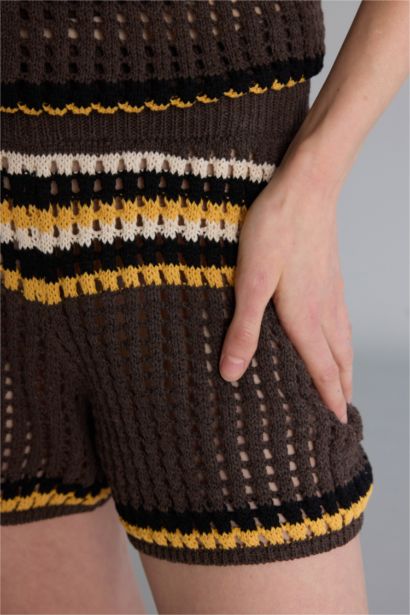 Regular Fıt Triko Şort