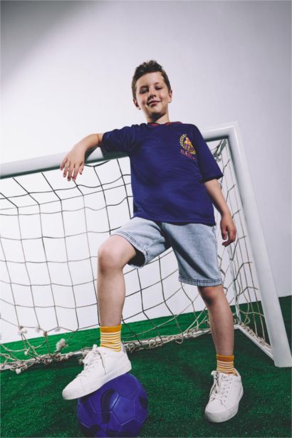 Barcelona Mesh Forma Kumaş Tişört Erkek Çocuk