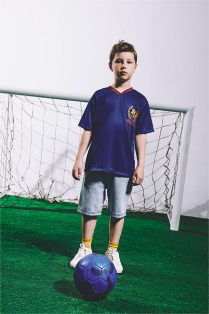 Barcelona Mesh Forma Kumaş Tişört Erkek Çocuk