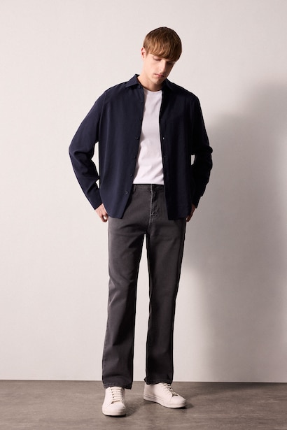 Jean droit à taille normale Coupe régulière