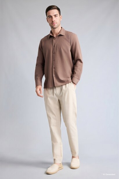 Regular Fit Cotton Long Sleeve Shirt