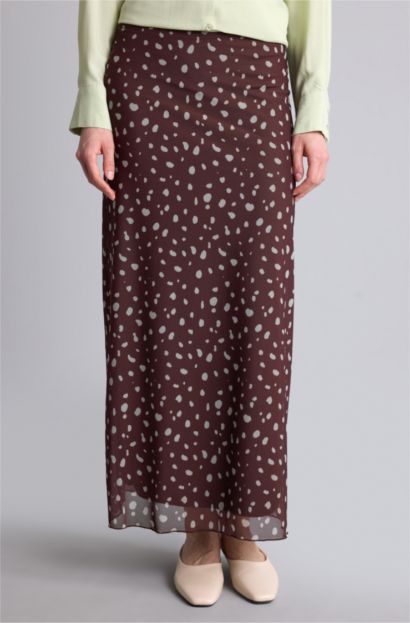 A Form Tül Baskılı Etek