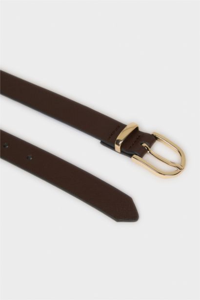 Kadın Suni Deri Jean Kemeri