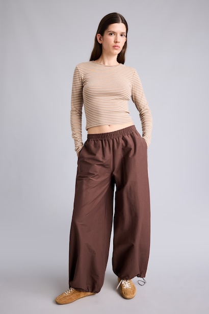 Slim Fit Ribana Long Sleeve T-Shirt