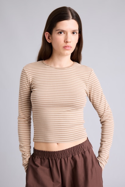Slim Fit Ribana Long Sleeve T-Shirt