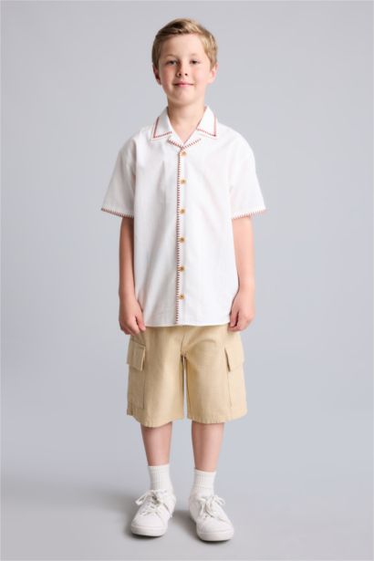 Regular Fit Pamuklu Şort Erkek Çocuk
