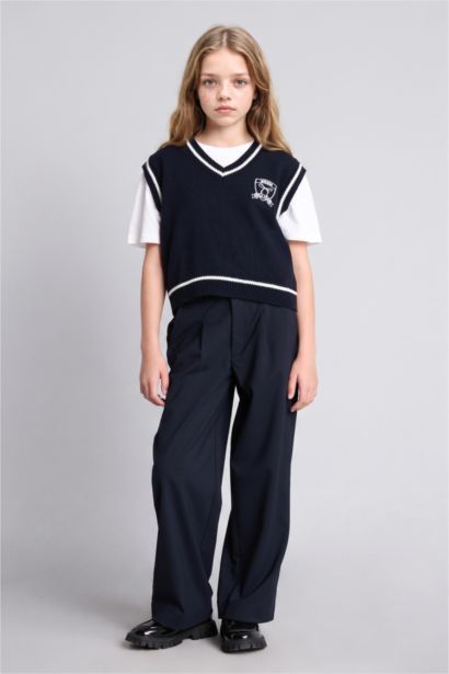Girl Regular Fit Sweater Vest