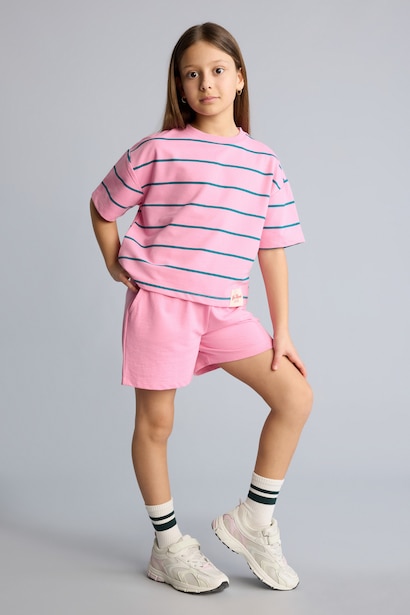 2'li Takım Sweatshirt Kumaş Kız Çocuk