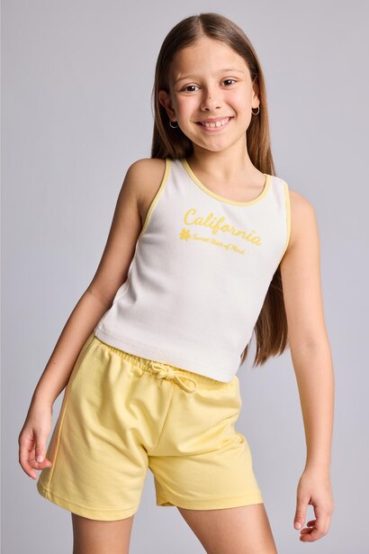 Girl 2 Piece Shorts Tank Top Set