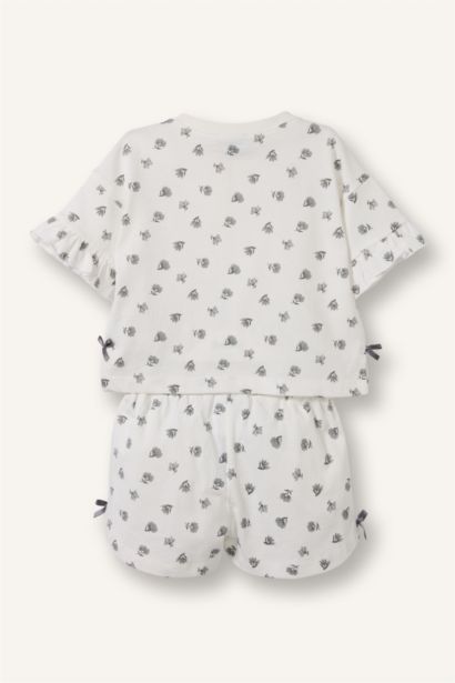Ensemble fleuri T-shirt et Short pour bébé fille