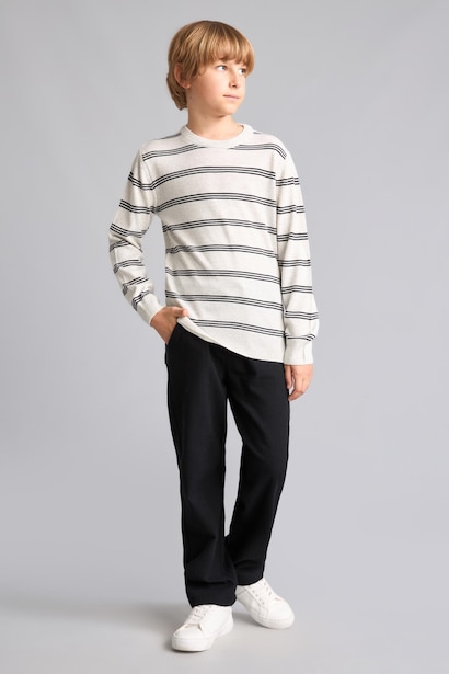 Boy Regular Fit Crew Neck Pullover