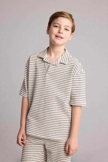 Boy Striped Shorts T-Shirt 2 Piece Set
