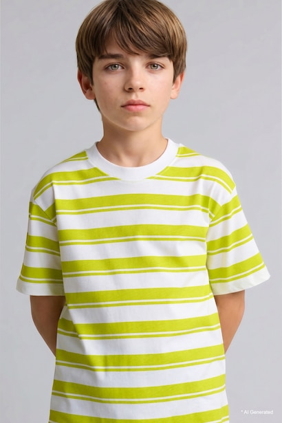 Boy 100% Cotton Striped T-Shirt