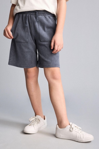 Boy Oversize Elastic Waist Drawstring Shorts