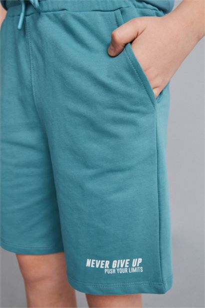 Oversize Baskılı Şort Erkek Çocuk