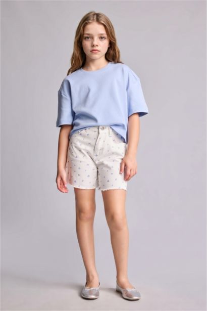Girl Gabardine Shorts