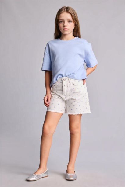 Girl Gabardine Shorts