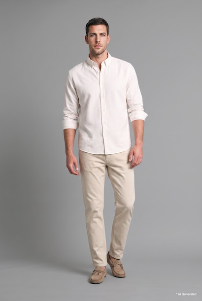 Regular Waist Tapered Fit Pocket Pants