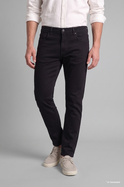 Tapered Fit Full Length Regular Waist Trousers