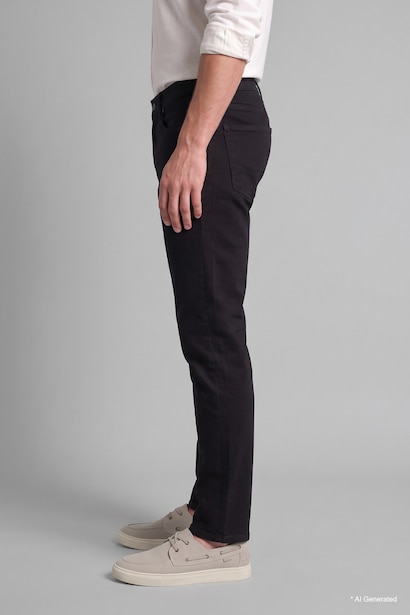 Tapered Fit Full Length Regular Waist Trousers