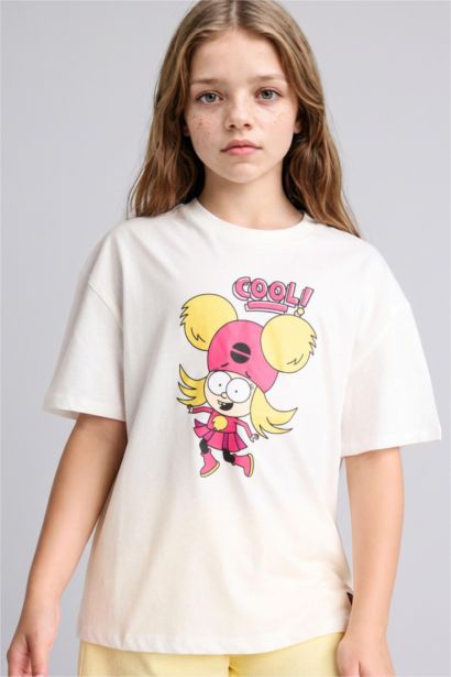 Super 1 Takım Oversize Tişört Kız Çocuk