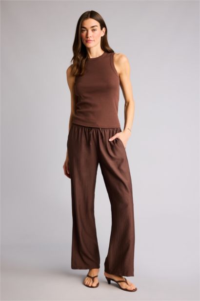 Wıde Leg Yüksek Bel Pantolon