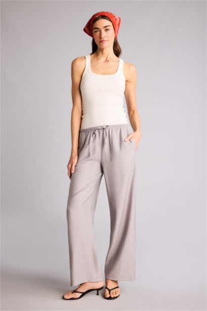 Wıde Leg Yüksek Bel Pantolon