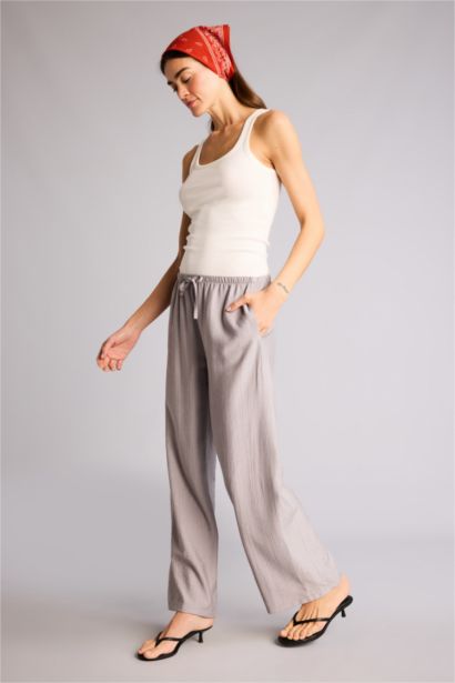 Wıde Leg Yüksek Bel Pantolon