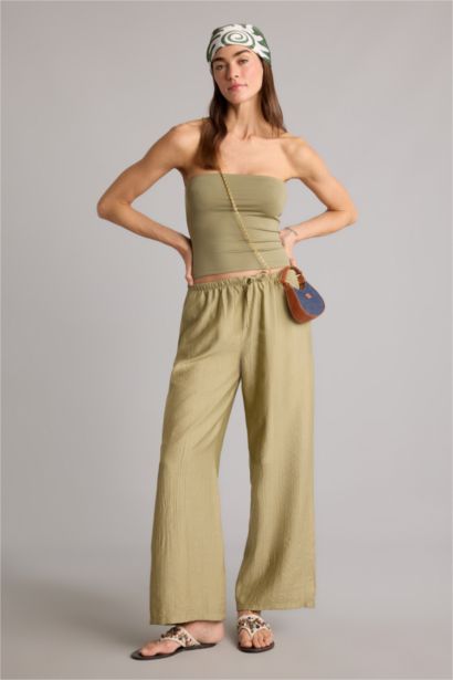 Wıde Leg Yüksek Bel Pantolon