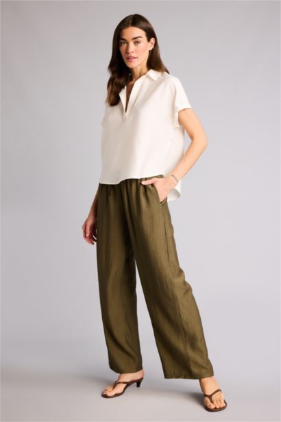 Wıde Leg Yüksek Bel Pantolon