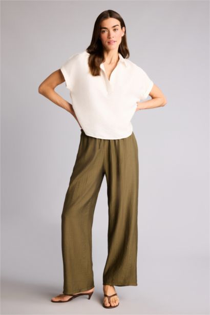 Wıde Leg Yüksek Bel Pantolon