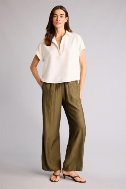 Wıde Leg Yüksek Bel Pantolon