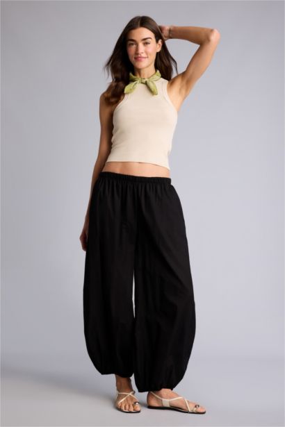 Yüksek Bel Balloon Fit Pantolon