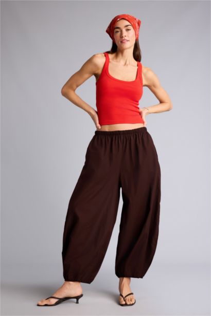 Yüksek Bel Balloon Fit Pantolon