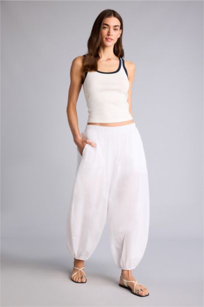 Yüksek Bel Balloon Fit Pantolon