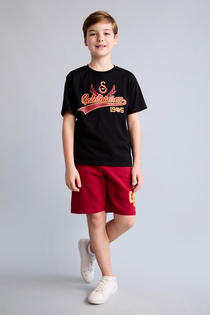 %100 Pamuk Galatasaray Oversize Şort Erkek Çocuk