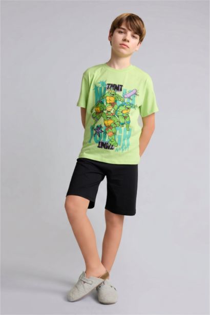 2 piece Regular Fit Ninja Turtles Retro Classic Series Licensed Knitted Pyjamas