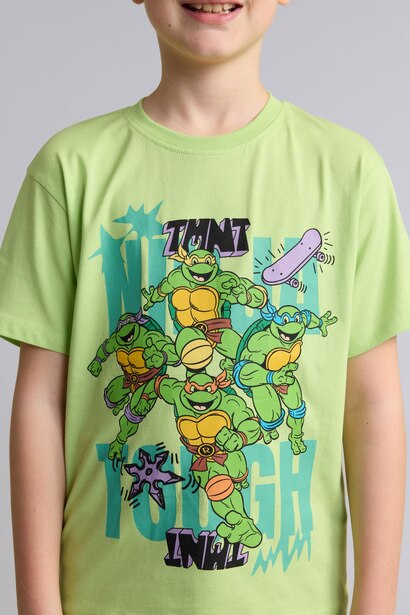 %100 Pamuk Nınja Turtles-Retro 2'li Pijama Takımı Erkek Çocuk
