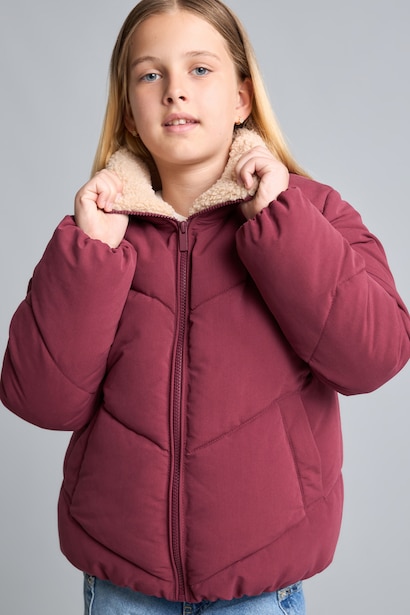 Girl Half Turtleneck Puffer Jacket