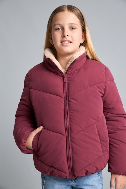 Girl Half Turtleneck Puffer Jacket