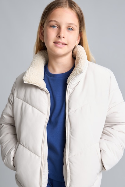 Girl Half Turtleneck Puffer Jacket