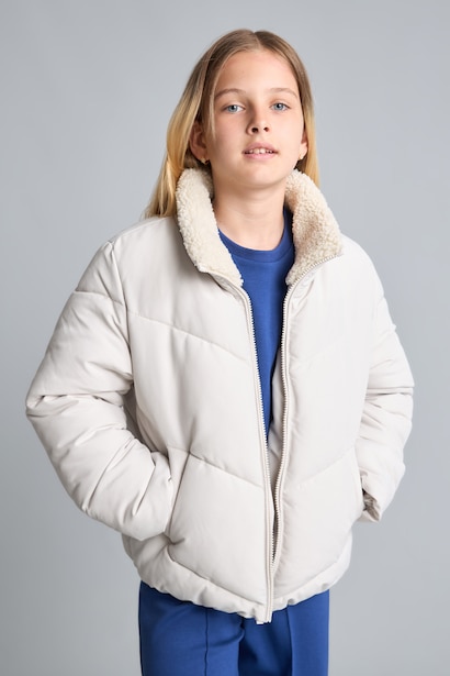 Girl Half Turtleneck Puffer Jacket