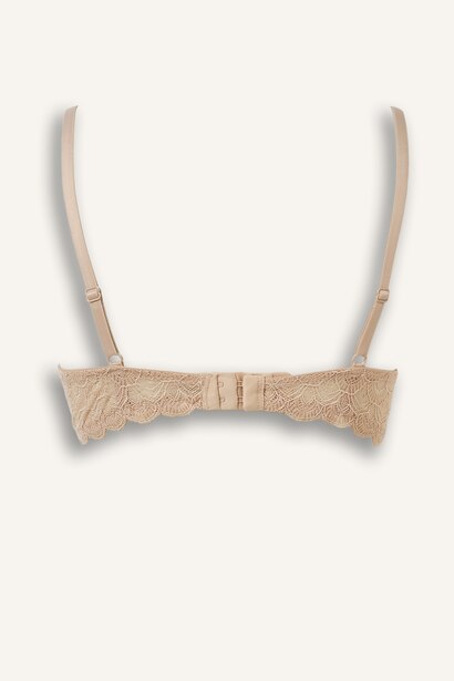 Dantel Kaplı Push Up Bra