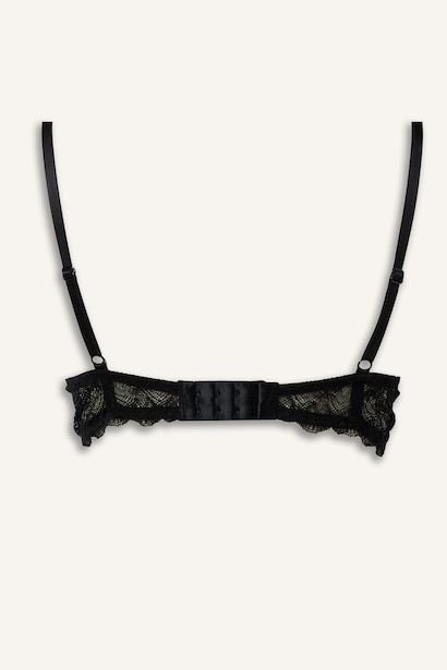Dantel Kaplı Push Up Bra