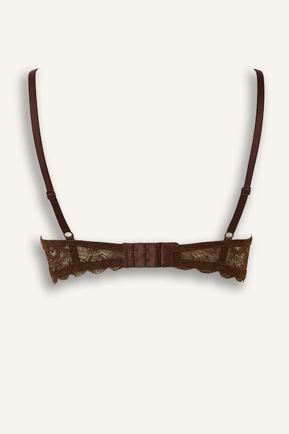 Dantel Kaplı Push Up Bra