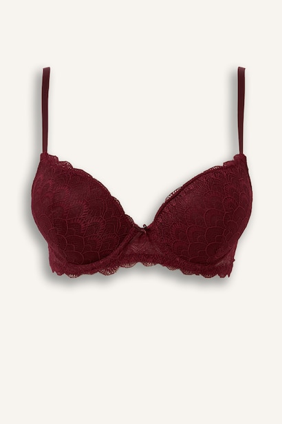 Dantelli Full Push Up Balenli Basic Tişört Bra