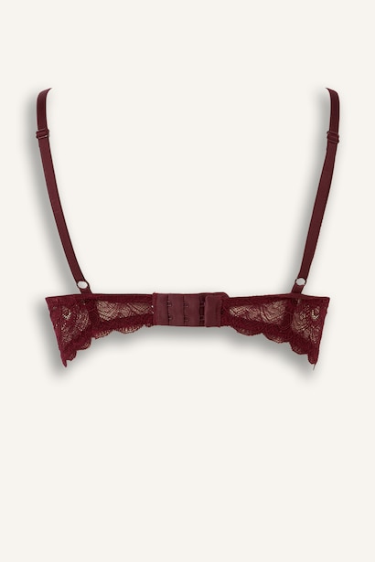 Dantelli Full Push Up Balenli Basic Tişört Bra