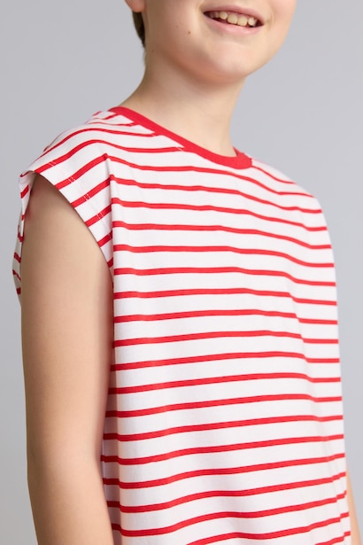 Boy Oversize Fit Striped Tank Top